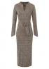 AnaAlcazar | Checked Belted Dress