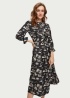 Maison Scotch | Printed Stain Midi Dress
