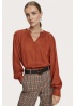 Maison Scotch | Smocked Shoulder Long Sleeve Blouse
