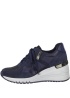 MarcoTozzi | Navy Wedge Trainers