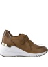 MarcoTozzi | Tan Wedge Trainers