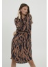 Dranella | Abstract Zebra Print Dress