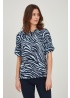 Fransa | Zebra Print Top