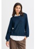 Fransa | FrHannah All in One Navy Top