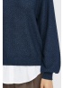 Fransa | FrHannah All in One Navy Top