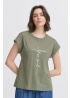 Fransa | FrEdena Khaki T-Shirt