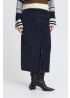 b.young | ByDasik Navy Cord Skirt