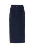 b.young | ByDasik Navy Cord Skirt