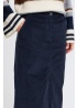b.young | ByDasik Navy Cord Skirt