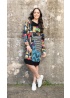 Orientique | Madam Butterfly Asymmetric Patch Dress