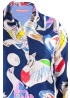 Vilagallo | Dover Circus Navy Silk