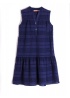 Vilagallo | Vera Dress Navy Embroidery