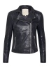 Part Two | Frances Leather Jacket Navy