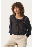 Part Two | Laja Blouse Navy Print