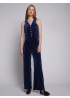 Vilagallo | Venus Glitter Trousers Navy