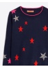 Vilagallo | Intarsia Star Jumper Navy