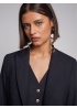 Vilagallo | Sophia Jacquard Navy Blazer