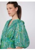 Vilagallo | Balloon Sleeve Midi Dress