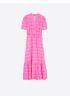 Vilagallo | Leila Ikat Fluor Dress