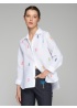 Vilagallo | Poline Embroidered Lino Blanco Shirt