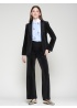Vilagallo | Velvet Black Flare Trousers