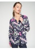 Vilagallo | Navy Ikat Print Shirt