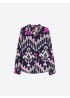 Vilagallo | Navy Ikat Print Shirt
