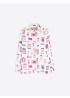 Vilagallo | Silk Matchbox Print Shirt