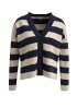 Milano | Navy Stripe Cardigan