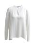 Milano | Silky Front Off White Blouse