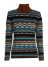 CarolineBiss | Jacquard Polo Jumper
