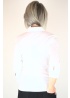 Just White | Zip Ribbon Shirt