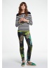 Oui | Leaf Print Trousers