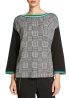 Oui | Jacquard Fine Knit Jumper