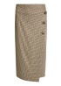 Oui | Tweed Button Skirt