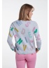 Oui | Fine Knit Letter Jumper