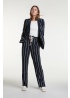 Oui | Stripe Wide Leg Trousers