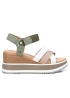 Carmela | Khaki Wedge