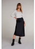 Oui | Satin Long Skirt
