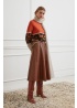 Oui | Leather Skirt