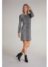 Oui | Houndstooth Pattern Dress