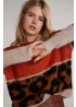 Oui | Animal Banded Jumper