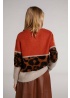 Oui | Animal Banded Jumper