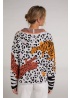 Oui | Hooded Tiger Cardi