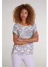 Oui | Silky Print Top
