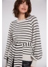 Oui | Tie Stripe Jumper