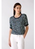 Oui | Flower Print Top