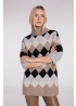 Oui | Diamond Roll Neck