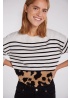 Oui | Stripe Animal Jumper