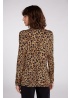 Oui | Leopard Print Roll Neck
